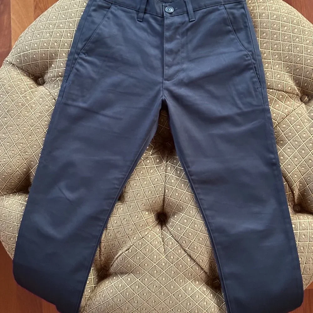 Saint Laurent Paris (SLP) Slim-Fit Chinos, Size 28 (Navy) - Picture 3 of 7
